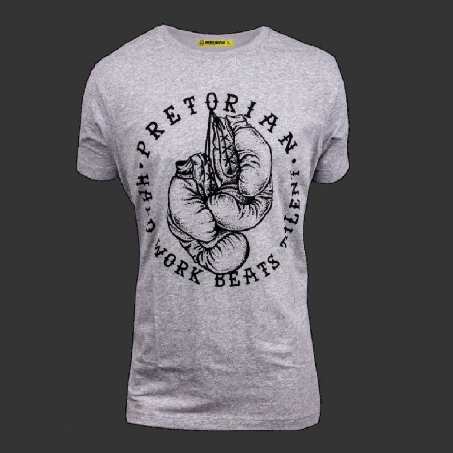 T-shirt Hard Work Gris Chiné