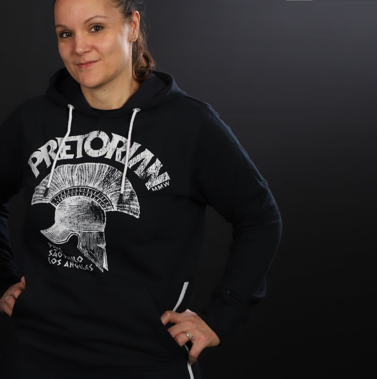 Sweat à capuche Kanguru Navy