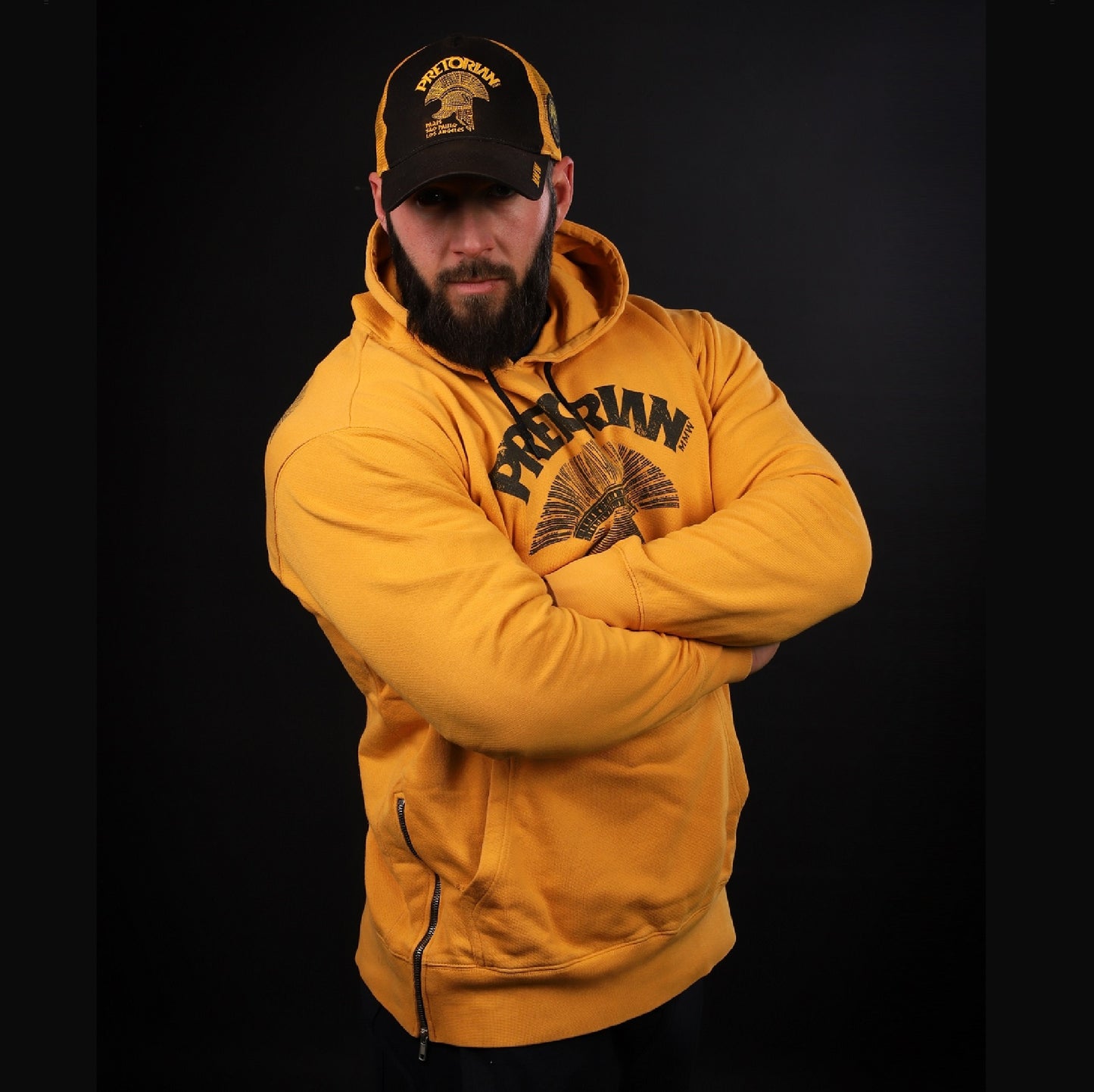 Sweat à capuche Kanguru Jaune