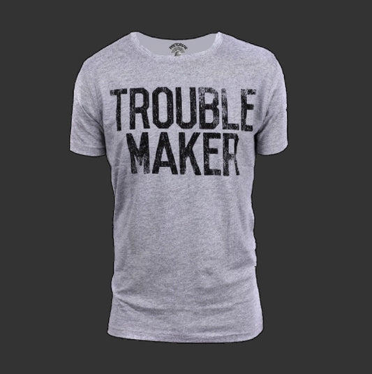 T-shirt Trouble Maker Gris Chiné