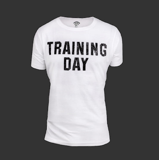 T-shirt Training Day Blanc